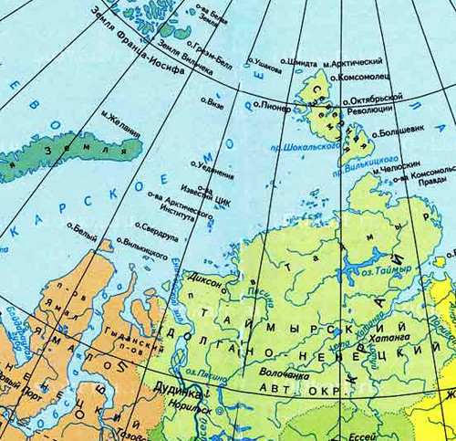 Полуострова северо ледовитого океана. Полуостров Таймыр на карте. Остров Таймыр на карте России. Полуостров Таймыр Карское море. Полуостров Таймыр крата.